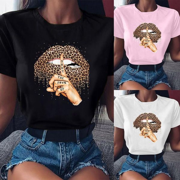 women's t-shirt funny leopard lips print t-shirts hundred loose o-neck oversized summer harajuku short sleeve tshirt ropa, White
women's t-shirt funny leopard lips print t-shirts hundred loose o-neck oversized summer harajuku short sleeve tshirt ropa, White