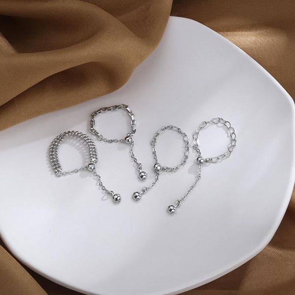 wedding rings bohemian vintage silver color layer link chain for women geometry adjustable anillos 2021 bead charm jewelry, Slivery;golden
wedding rings bohemian vintage silver color layer link chain for women geometry adjustable anillos 2021 bead charm jewelry, Slivery;golden