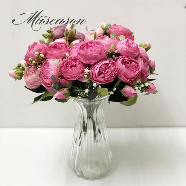 silk peony rose artificial flower small bouquet fake flowers for home wedding party spring mariage decoration indoor flores decorative & wre
silk peony rose artificial flower small bouquet fake flowers for home wedding party spring mariage decoration indoor flores decorative & wre