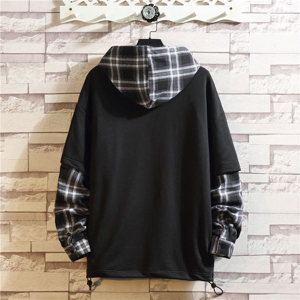 2021 autumn spring black patchwork hoodies men's sweatshirts hiphop punk streetwear casual pullover
2021 autumn spring black patchwork hoodies men's sweatshirts hiphop punk streetwear casual pullover