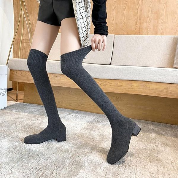 boots sock botas ladies over the knee designer 2022 winter pumps fashion chunky high dress women shoes warm stretch, Black
boots sock botas ladies over the knee designer 2022 winter pumps fashion chunky high dress women shoes warm stretch, Black