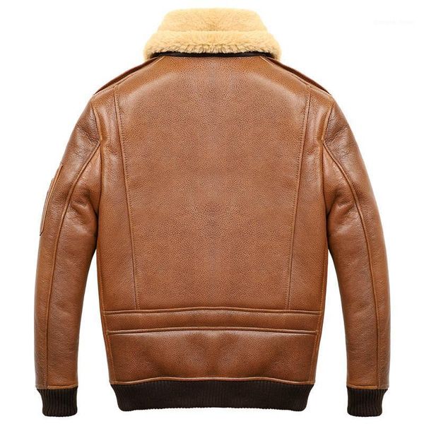 men's leather & faux fur real coat winter men clothes 200% genuine jacket sheep shearling bomber sheepskin coats hiver 220, Black
men's leather & faux fur real coat winter men clothes 200% genuine jacket sheep shearling bomber sheepskin coats hiver 220, Black