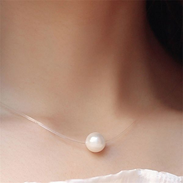 creative transparent fishline pendant women's net red invisible pearl necklace zircon korean clavicle chain mermaid tears necklace, Black
creative transparent fishline pendant women's net red invisible pearl necklace zircon korean clavicle chain mermaid tears necklace, Black