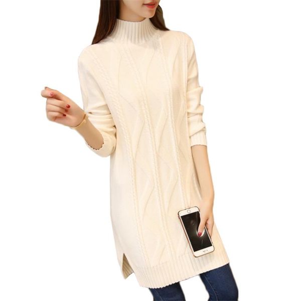 women's sweaters winter plus velvet warm sweater women solid medium long knit pullover loose sleeve pull bottoming shirt 981, White;black
women's sweaters winter plus velvet warm sweater women solid medium long knit pullover loose sleeve pull bottoming shirt 981, White;black