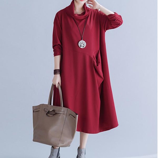 casual dresses 2021 arrival turtleneck fashion autumn winter dress pockets office lady work women spring outwear midi, Black;gray
casual dresses 2021 arrival turtleneck fashion autumn winter dress pockets office lady work women spring outwear midi, Black;gray