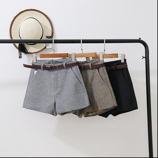womens short woolen shorts autumn winter slim wide leg a line casual comfortable elegant with belt pantalones cortos xsdk, White;black
womens short woolen shorts autumn winter slim wide leg a line casual comfortable elegant with belt pantalones cortos xsdk, White;black