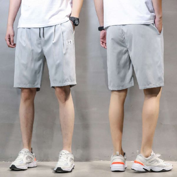 shorts men's summer ice thin casual sports capris wear loose elastic pants, White;black
shorts men's summer ice thin casual sports capris wear loose elastic pants, White;black