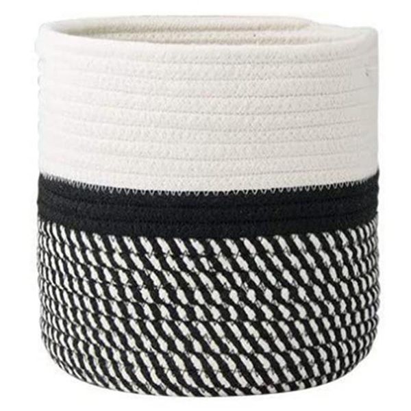 cotton rope woven basket modern small round baskets indoor planter flower pot with handles storage organizer home decor
cotton rope woven basket modern small round baskets indoor planter flower pot with handles storage organizer home decor