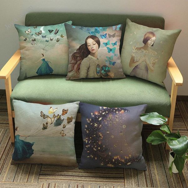 cushion/decorative pillow the fantasy girl butterfly bird kite lonely picture case household sofa decorative cushion cover creative gift
cushion/decorative pillow the fantasy girl butterfly bird kite lonely picture case household sofa decorative cushion cover creative gift