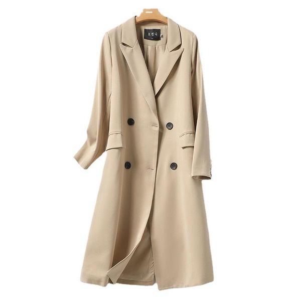 women's suits & blazers women blazer jacket v neck double breasted suit female slim long coat, White;black
women's suits & blazers women blazer jacket v neck double breasted suit female slim long coat, White;black