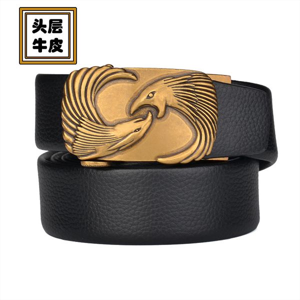 the first layer of cow men's automatic leather belt, bronze eagle buckle business belt, Black;brown
the first layer of cow men's automatic leather belt, bronze eagle buckle business belt, Black;brown