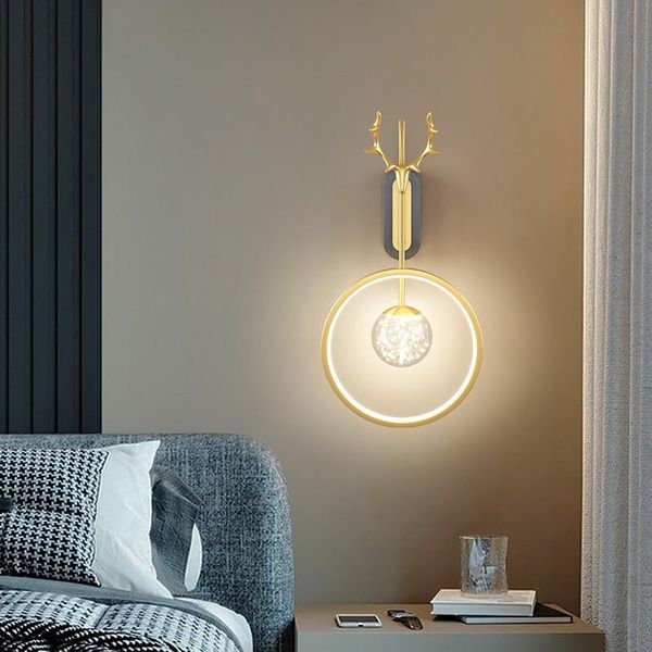 wall lamp led gold bedside bedroom nordic lighting luxury simple creative antler living room background sconce decor light
wall lamp led gold bedside bedroom nordic lighting luxury simple creative antler living room background sconce decor light