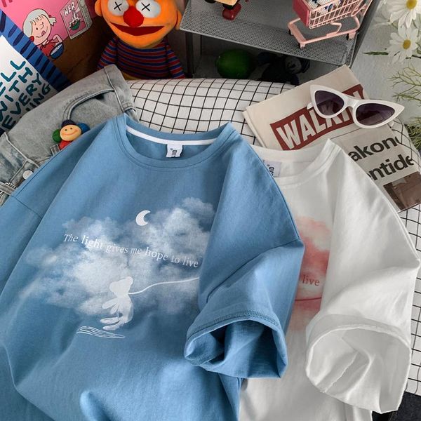 women's t-shirt japanese ins summer punk big size harajuku tees y2k anime loose kawaii female vintage cartoon women clothing, White
women's t-shirt japanese ins summer punk big size harajuku tees y2k anime loose kawaii female vintage cartoon women clothing, White