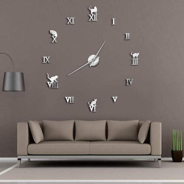 wall clocks frameless home decor cat big clock 3d large diy modern mirror for bedroom living room kittens kitty
wall clocks frameless home decor cat big clock 3d large diy modern mirror for bedroom living room kittens kitty