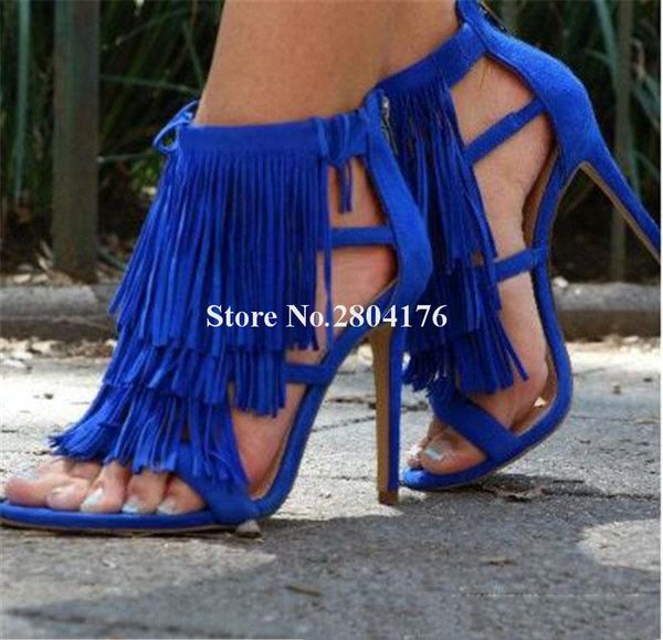 fashion women open toe suede leather tassels stiletto thin heel gladiator sandals blue purple high dress shoes, Black
fashion women open toe suede leather tassels stiletto thin heel gladiator sandals blue purple high dress shoes, Black