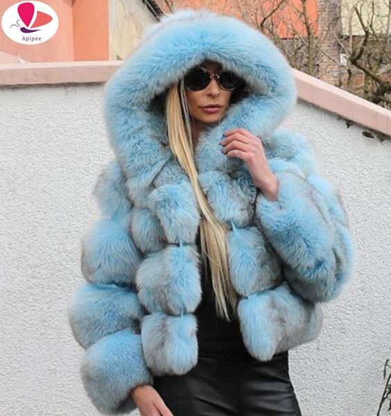 women's fur & faux women fashion luxury coat hooded autumn winter warm overcoat woman fake solid color coats female ladies, Black
women's fur & faux women fashion luxury coat hooded autumn winter warm overcoat woman fake solid color coats female ladies, Black