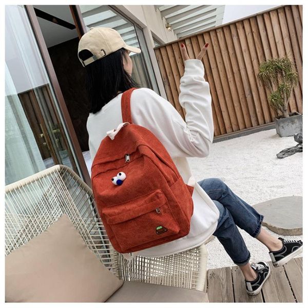 backpack school women bag fashion corduroy for girls travel female back pack mochilas
backpack school women bag fashion corduroy for girls travel female back pack mochilas