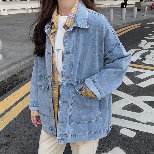 luxury women's jackets bf feng shui wash denim women's -selling fall 2021 loose thin cardigan long sleeve et student, Black;brown
luxury women's jackets bf feng shui wash denim women's -selling fall 2021 loose thin cardigan long sleeve et student, Black;brown