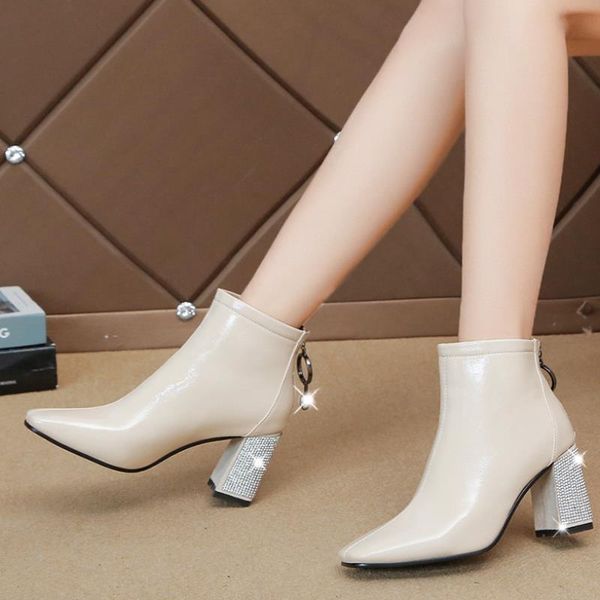 boots square toes women high heel ankle femme glitter shoes chunky for fashion heels beige black
boots square toes women high heel ankle femme glitter shoes chunky for fashion heels beige black
