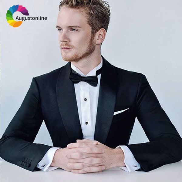 men's suits & blazers black men for wedding man jacket shawl lapel 2 piece slim fit groom tuxedos tailored groomsmen suit nr0, White;black
men's suits & blazers black men for wedding man jacket shawl lapel 2 piece slim fit groom tuxedos tailored groomsmen suit nr0, White;black