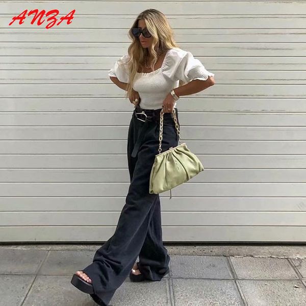 spring casual jeans women high waist solid wide leg pants female loose streetwear elastic blue denim trousers women's & capris, Black;white
spring casual jeans women high waist solid wide leg pants female loose streetwear elastic blue denim trousers women's & capris, Black;white