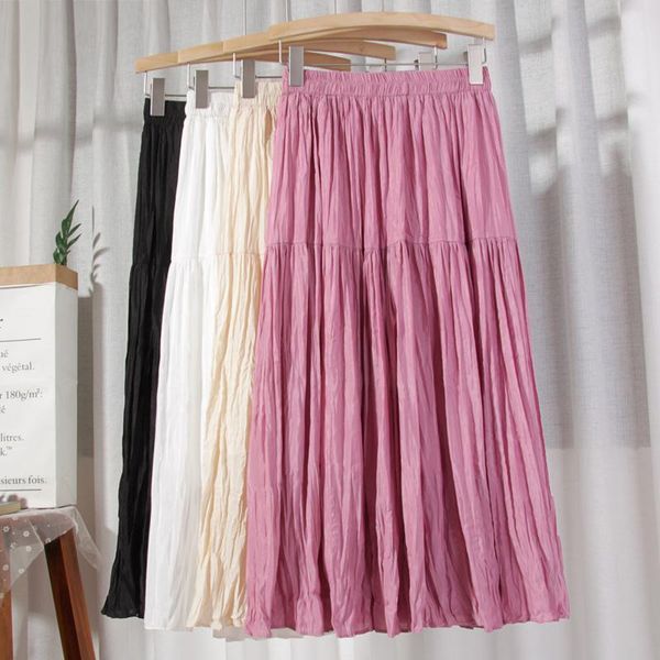 skirts folds summer faldas largas 2021 women high waist slim a-line skirt solid patchwork pleated jupe longue femme, Black
skirts folds summer faldas largas 2021 women high waist slim a-line skirt solid patchwork pleated jupe longue femme, Black