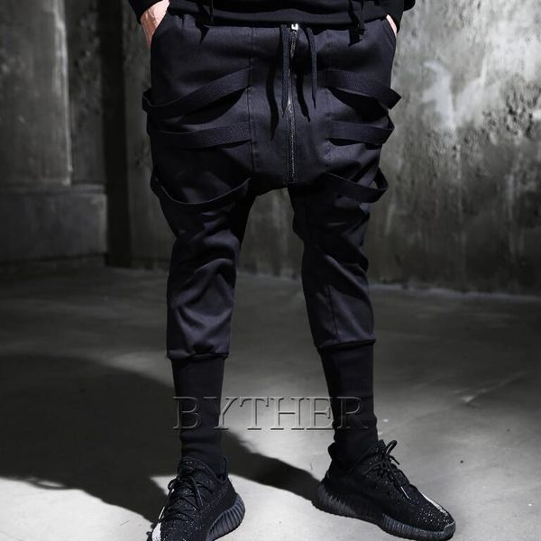 27-46 2021 men's clothing gd fashion hair stylist street low crotch pants casual harem plus size singer costumes, Black
27-46 2021 men's clothing gd fashion hair stylist street low crotch pants casual harem plus size singer costumes, Black