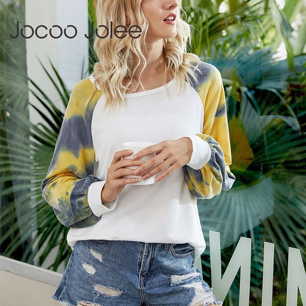 casual tie dye patchwork t shirt autumn long lantern sleeve loose elegant harajuku oversized t 210428, White
casual tie dye patchwork t shirt autumn long lantern sleeve loose elegant harajuku oversized t 210428, White