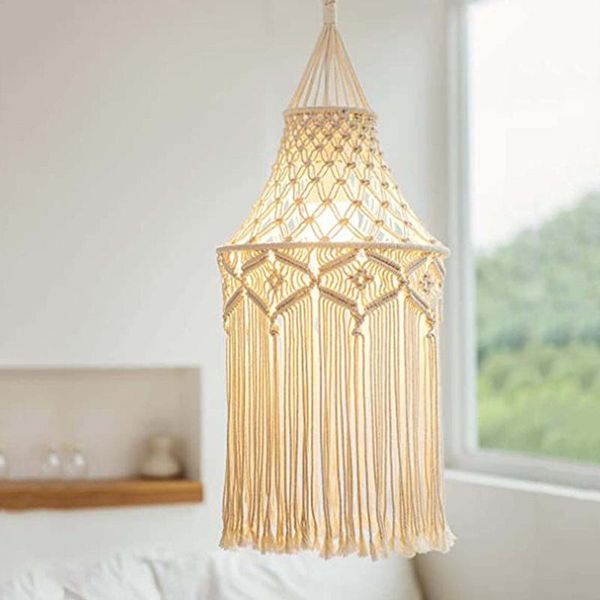 tapestries boho macrame tapestry lamp shade light bohemian wall hanging pendant for living room bedroom coffee shop decoration
tapestries boho macrame tapestry lamp shade light bohemian wall hanging pendant for living room bedroom coffee shop decoration
