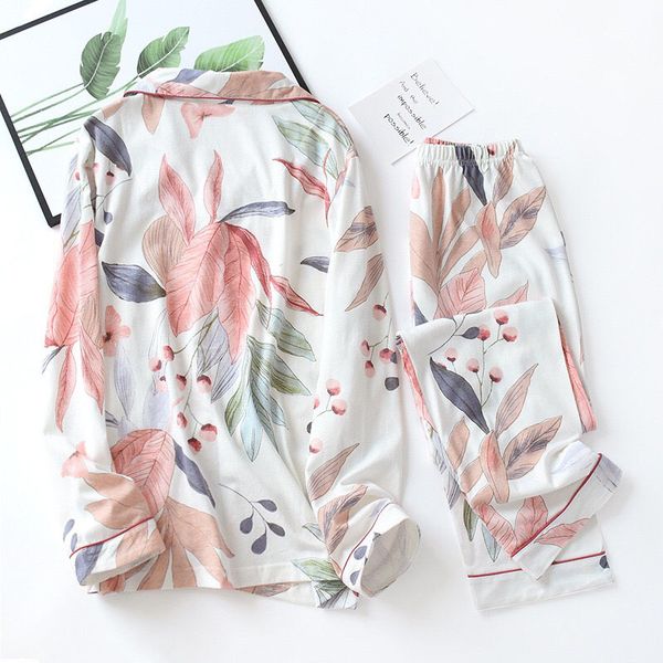 autumn new ladies pajamas floral printed full cotton fresh style sleepwear set women turn-down collar female casual homewear, Black;red
autumn new ladies pajamas floral printed full cotton fresh style sleepwear set women turn-down collar female casual homewear, Black;red