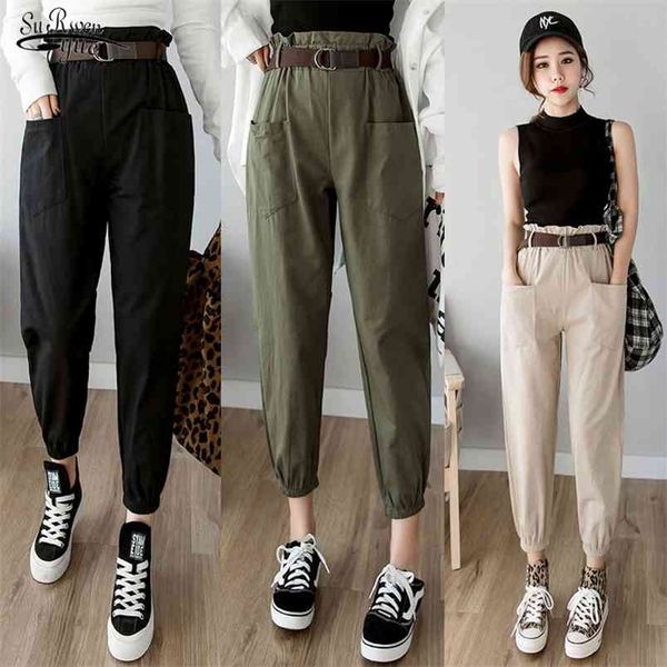 autumn women pants casual high waist streetwear female cargo harem pant pencil solid chic trousers 7173 210421, Black;white
autumn women pants casual high waist streetwear female cargo harem pant pencil solid chic trousers 7173 210421, Black;white