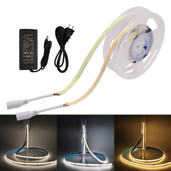 strips flexible cob led strip light 384 528 leds high density tape linear ribbon white/warm white/nature white with 12v adapter
strips flexible cob led strip light 384 528 leds high density tape linear ribbon white/warm white/nature white with 12v adapter