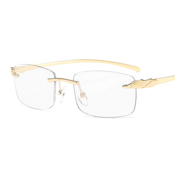 design glasses rimless gold eyeglasses frames male women eyewear for men glasses frameless leopard jxp1, White;black
design glasses rimless gold eyeglasses frames male women eyewear for men glasses frameless leopard jxp1, White;black