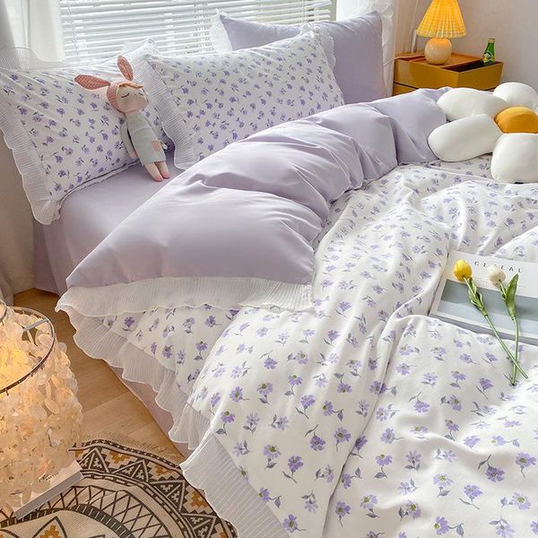 bedding sets romantic korean set lace purple duvet cover girl heart broken flower bed sheet pillowcase 4pcs plant printing
bedding sets romantic korean set lace purple duvet cover girl heart broken flower bed sheet pillowcase 4pcs plant printing