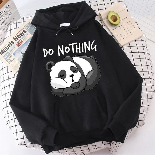men's hoodies & sweatshirts do nothing kawaii panda graphic women men pullover sweatshirt long sleeve harajuku leisure male, Black
men's hoodies & sweatshirts do nothing kawaii panda graphic women men pullover sweatshirt long sleeve harajuku leisure male, Black