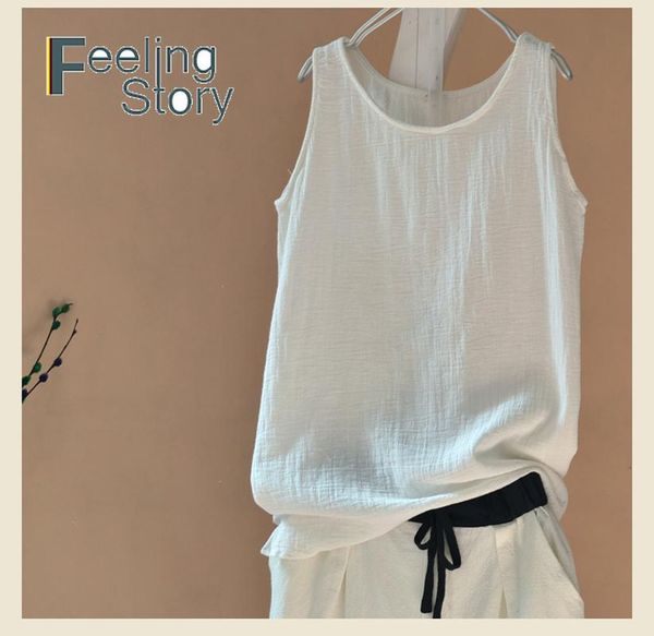 women's tanks & camis white cotton linen tank women 2021 solid casual sleeveless shirts summer vest soft long o neck comfortable bl
women's tanks & camis white cotton linen tank women 2021 solid casual sleeveless shirts summer vest soft long o neck comfortable bl