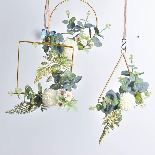 decorative flowers & wreaths metal hoop wreath geometric wire round triangle square frame of artificial for wedding backdrop wall hanging de
decorative flowers & wreaths metal hoop wreath geometric wire round triangle square frame of artificial for wedding backdrop wall hanging de