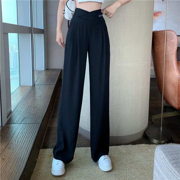 women's shorts casual pants women's fashion irregular black loose straight 2021 summer high waist and wide leg, White;black
women's shorts casual pants women's fashion irregular black loose straight 2021 summer high waist and wide leg, White;black