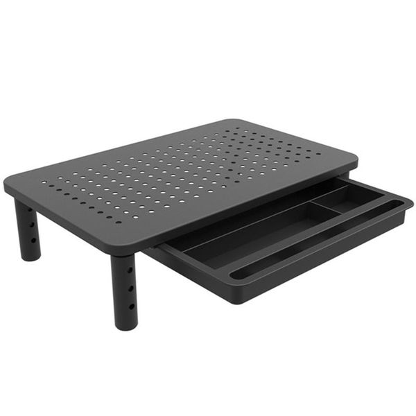 monitor stand raiser in adjustable ergonomic height with ventilation holes platform for monitor, lap printer storage bags
monitor stand raiser in adjustable ergonomic height with ventilation holes platform for monitor, lap printer storage bags