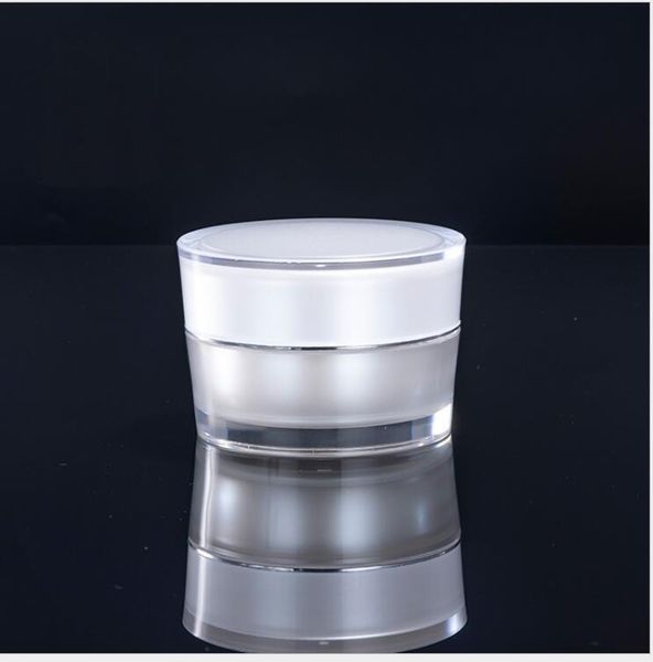 15g pearl white acrylic cone-shape plastic pot jar bottle for eye cream/day cream/essence/moisturizer/essence/skin care packing storage bott
15g pearl white acrylic cone-shape plastic pot jar bottle for eye cream/day cream/essence/moisturizer/essence/skin care packing storage bott