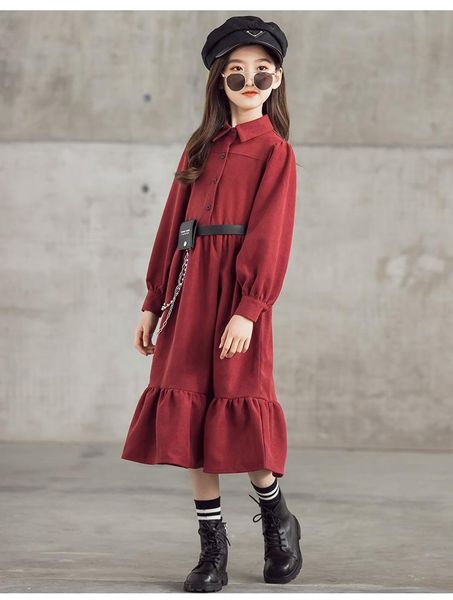 family matching outfits spring girl dresses large children's parent solid color slim fitting corduroy lapel long sleeve shirt mid lengt, Blue
family matching outfits spring girl dresses large children's parent solid color slim fitting corduroy lapel long sleeve shirt mid lengt, Blue