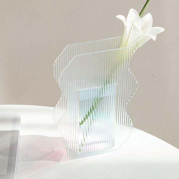 vases ak40 nordic acrylic vase dazzle colorful flower decoration arrangement container ornaments wave home decor
vases ak40 nordic acrylic vase dazzle colorful flower decoration arrangement container ornaments wave home decor