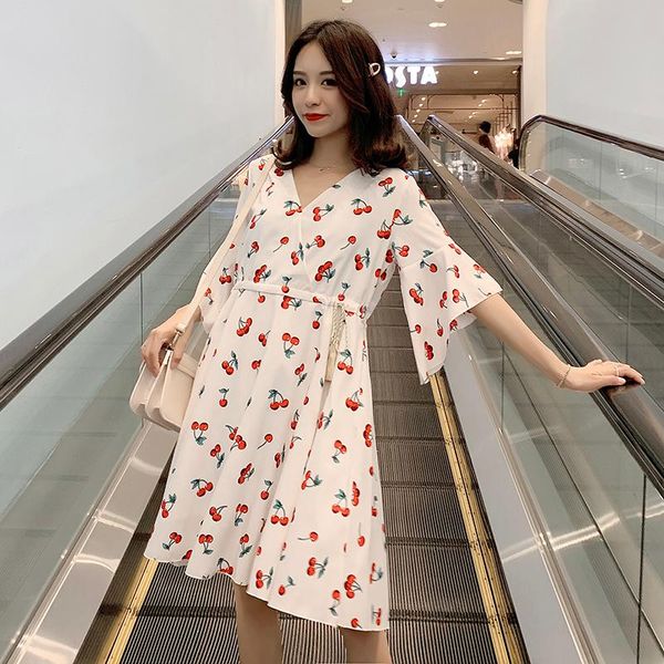maternity dresses 972# dress summer half sleeves floral chiffon v neck easy matching loose stylish pregnant women mom, White
maternity dresses 972# dress summer half sleeves floral chiffon v neck easy matching loose stylish pregnant women mom, White