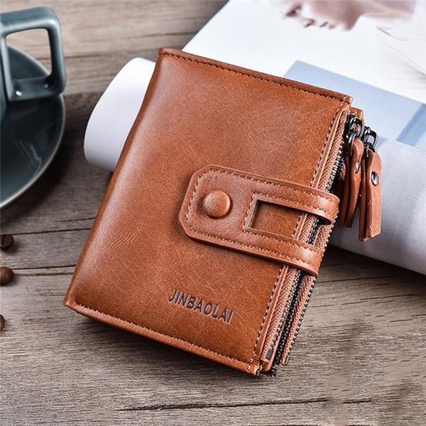 men wallet brand double zipper&hasp design small male short card holder coin purse carteira wallets, Red;black
men wallet brand double zipper&hasp design small male short card holder coin purse carteira wallets, Red;black