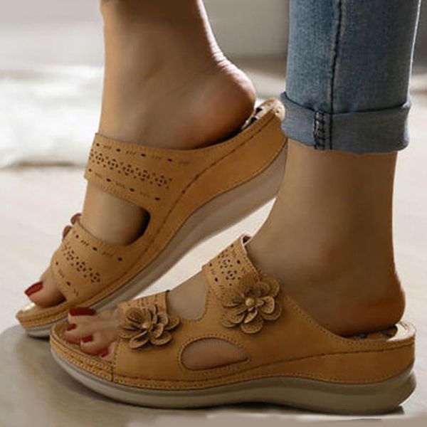 slippers women flower wedges heels platform massage peep toe pu 2021 summer slides casual retro ladies shoes zapatos de mujer, Black
slippers women flower wedges heels platform massage peep toe pu 2021 summer slides casual retro ladies shoes zapatos de mujer, Black