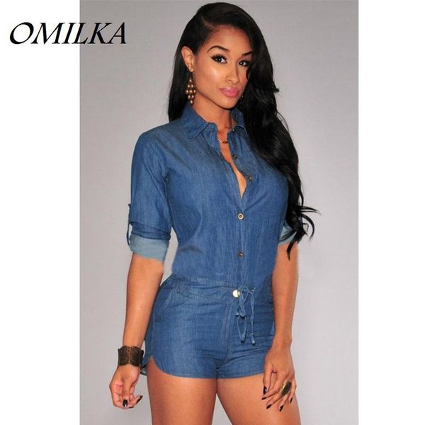 women's jumpsuits & rompers omilka denim romper shorts 2021 summer v neck womens jumpsuit with long sleeve bodycon overalls women jeans, Black;white
women's jumpsuits & rompers omilka denim romper shorts 2021 summer v neck womens jumpsuit with long sleeve bodycon overalls women jeans, Black;white