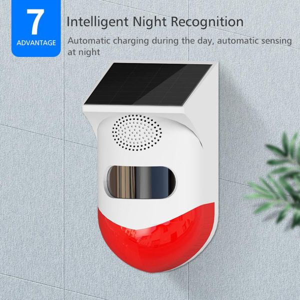 smart home control solar infrared alarm detector sensor rf433 remote wireless burglar security siren pir motion
smart home control solar infrared alarm detector sensor rf433 remote wireless burglar security siren pir motion