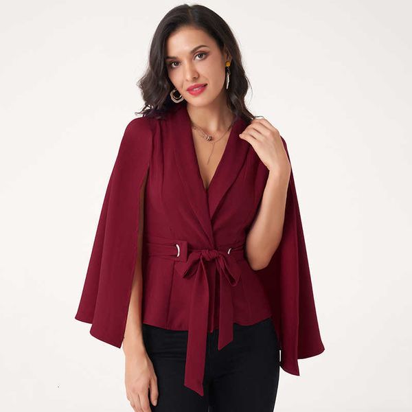 women's suits & blazers spring autumn clothing light cooked french elegant retro western style long-sleeved waist belt cloak suit, White;black
women's suits & blazers spring autumn clothing light cooked french elegant retro western style long-sleeved waist belt cloak suit, White;black