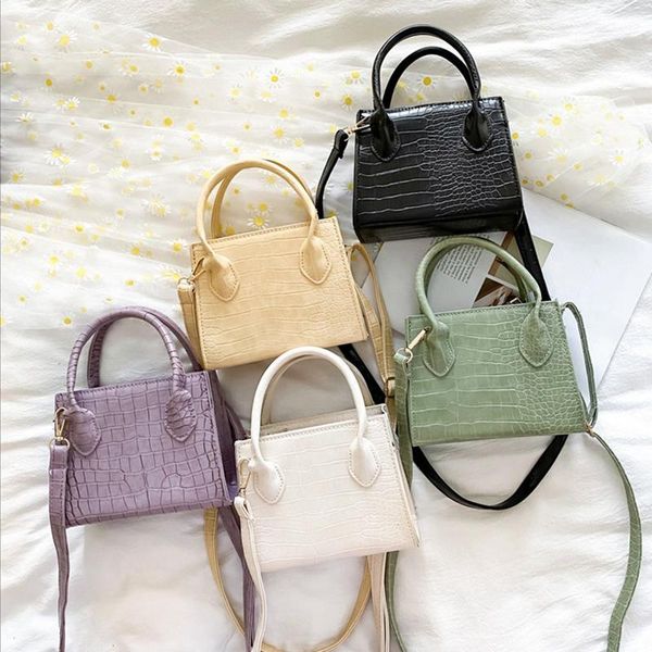 pcs small women's bag pure color handle shoulder bags pu leather square crossbody messenger bag, green & yellow
pcs small women's bag pure color handle shoulder bags pu leather square crossbody messenger bag, green & yellow