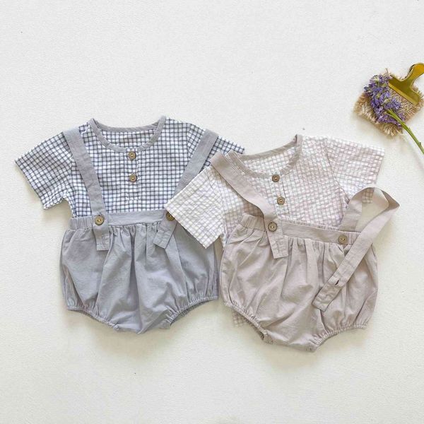 summer new newborn infant baby girl boy plaid short sleeve bodysuit + toddler kids solid fashion overalls 2pcs set 210413, White
summer new newborn infant baby girl boy plaid short sleeve bodysuit + toddler kids solid fashion overalls 2pcs set 210413, White